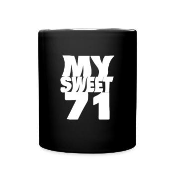 Sweet 71 - Full Colour Mug - black - Front