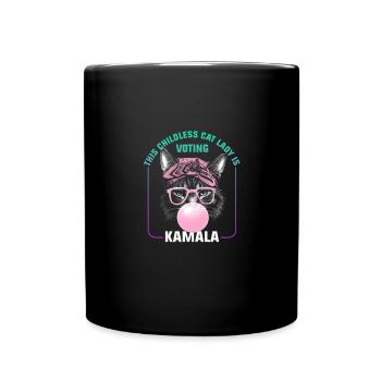 Kamala Harris et Tim Walz 2024 - Chatière sans enfant - Mug uni - noir - Devant
