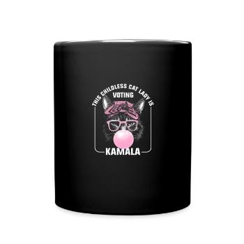 Kamala Harris et Tim Walz 2024 - Chatière sans enfant - Mug uni - noir - Devant