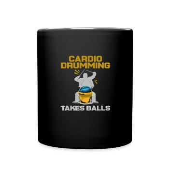 Le tambour cardio prend des balles – Motivation pour la forme physique - Mug uni - noir - Devant