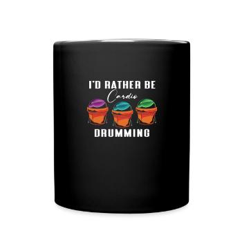 Je préfère faire du cardio - Mug uni - noir - Devant