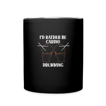 Je préfère faire du cardio - Mug uni - noir - Devant