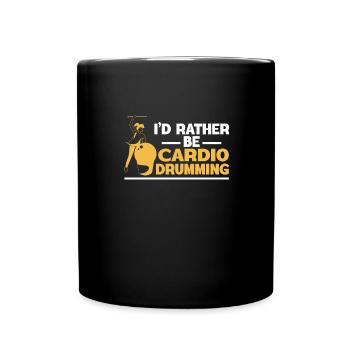 Je préfère faire du cardio - Mug uni - noir - Devant