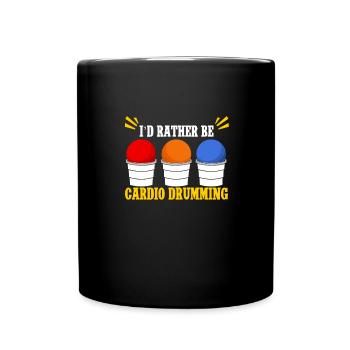 Je préfère faire du cardio - Mug uni - noir - Devant