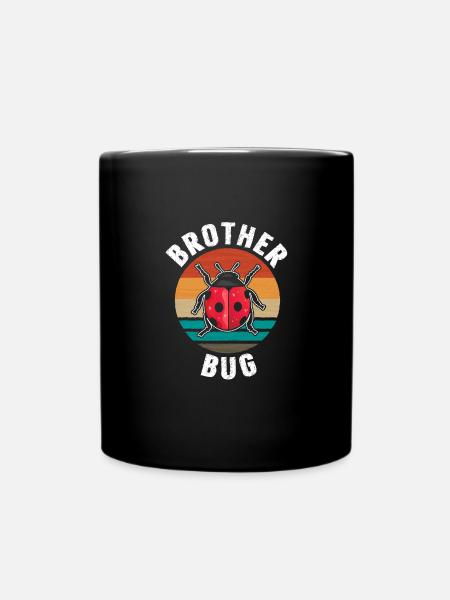 Brother Bug Retro Marienkäfer - Tasse einfarbig - Schwarz