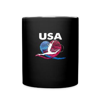 États-Unis Gymnastique Patriots Stars Feux d’artifice - Mug uni - noir - Devant