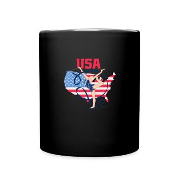 États-Unis Gymnastique Patriots Stars Feux d’artifice - Mug uni - noir - Devant