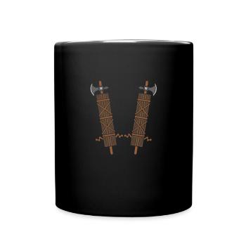 Roman Fasces Symbol with Double Axe - - Full Colour Mug - black - Front