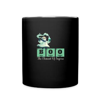 Boo L’élément de surprise Chimie Fantômes - Mug uni - noir - Devant