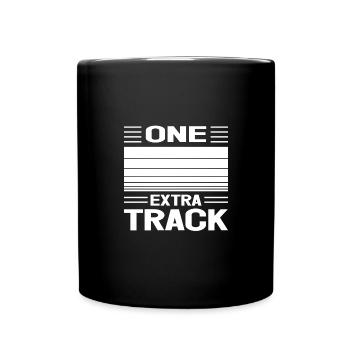 Track Athletics One Extra Track Field - Tasse einfarbig - Schwarz - Vorne