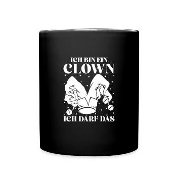Circus Graphic Clown I May The Circus Artist - Full Colour Mug - black - Front