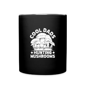 Morilles Cool Dads Chasse aux champignons - Mug uni - noir - Devant