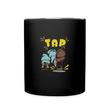 TAP Steps Rhythm Dynamics for Dance Enthusiasts - Full Colour Mug - black - Front