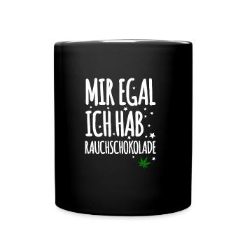 Rauchschokolade - Tasse einfarbig - Schwarz - Vorne
