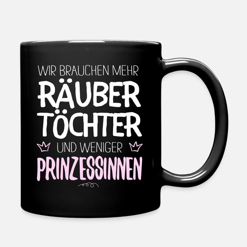 Räubertöchter - Tasse einfarbig - Schwarz