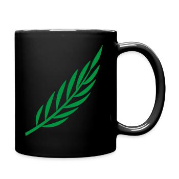Laurel branch - Full Colour Mug - black - Right