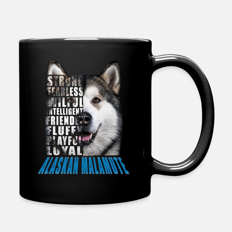 Alaskisches Blau - Tasse einfarbig - Schwarz