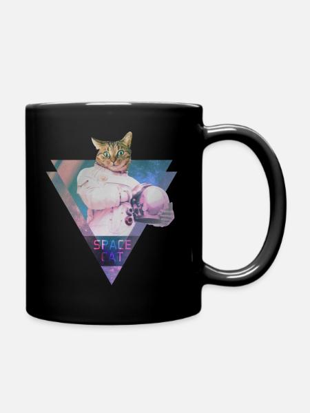 ESPACE CAT - Mug uni - noir