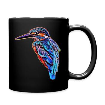 kingfisher - Full Colour Mug - black - Right