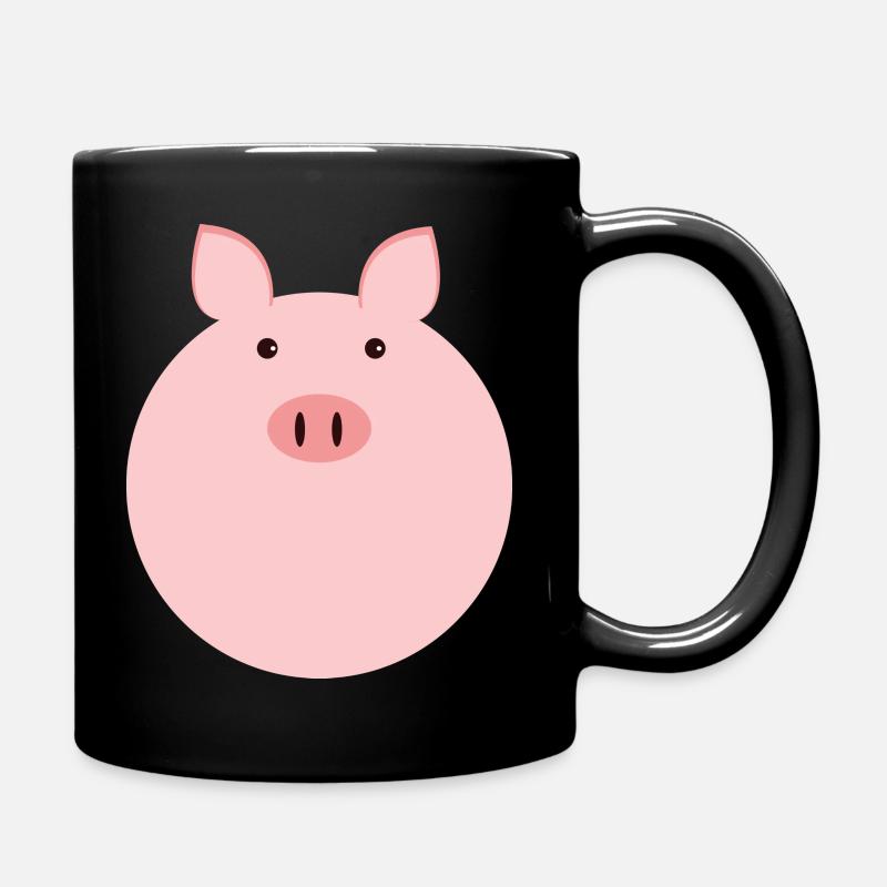 Piggy Fred - Full Colour Mug - black