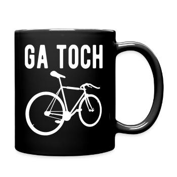 Gehen Sie trotzdem Rad - Tasse einfarbig - Schwarz - Rechts