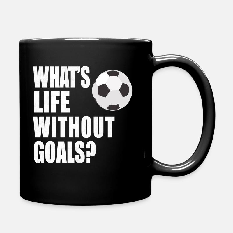 Fußball - Tasse einfarbig - Schwarz