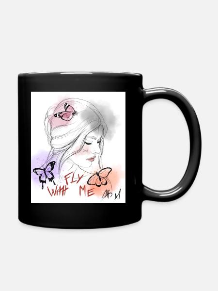 Fly With Me - Mug uni - noir