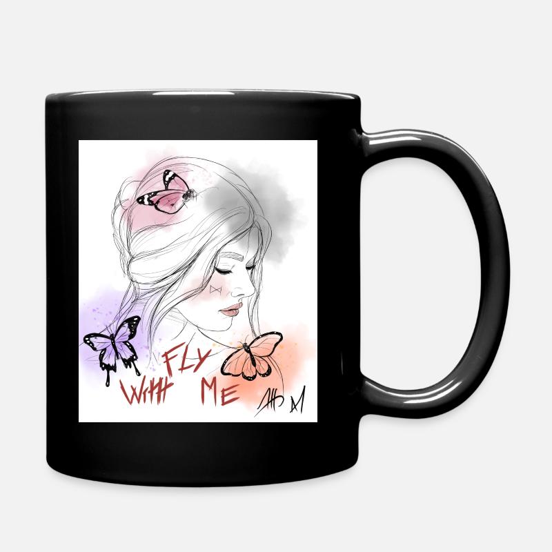 Fly With Me - Mug uni - noir