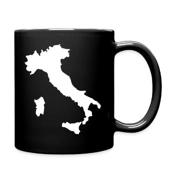 Italie - Logo de la poitrine Italie - Mug uni - noir - Droite