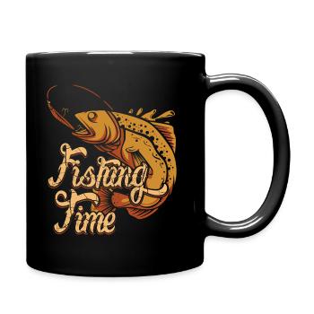 Fishing Fishing Fishing Angler Fisherman Gift - Full Colour Mug - black - Right