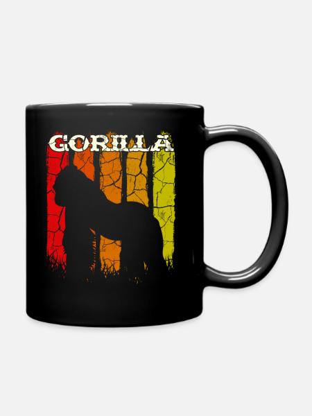 gorille - Mug uni - noir