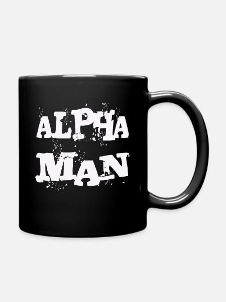 ALPHA MANN - Tasse einfarbig - Schwarz