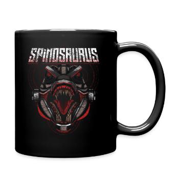 Robot Dino - Full Colour Mug - black - Right