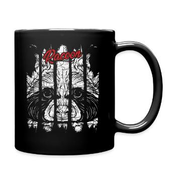 Cadeau de raton laveur de visage de raton laveur - Mug uni - noir - Droite