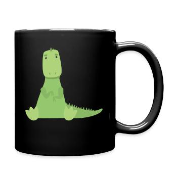 T-Rex - Tasse einfarbig - Schwarz - Rechts