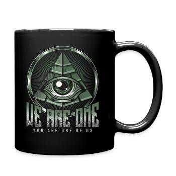 L'oeil d'Illuminati - Mug uni - noir - Droite