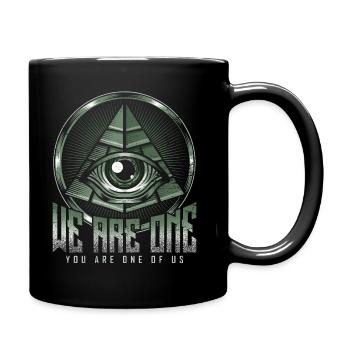 Pyramide Auge Allsehendes Ägypten Antike - Tasse einfarbig - Schwarz - Rechts