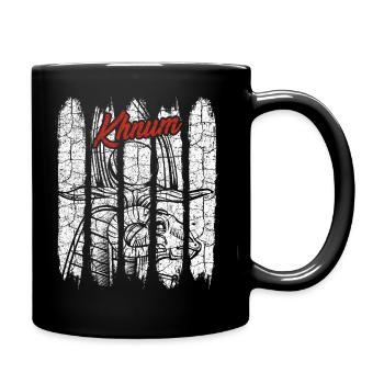 Vintage Style rétro Khnum Silhouette Dieu - Mug uni - noir - Droite