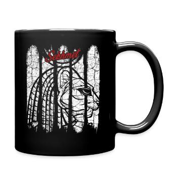 Divinité cadeau Vintage Retro Sachmet Silhouette - Mug uni - noir - Droite