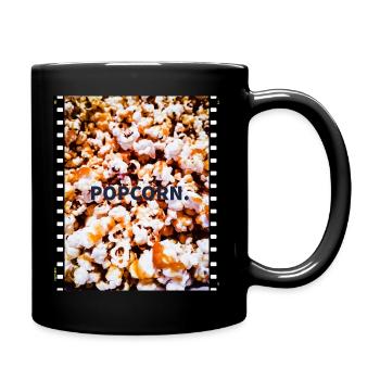 Popcorn - Tasse einfarbig - Schwarz - Rechts