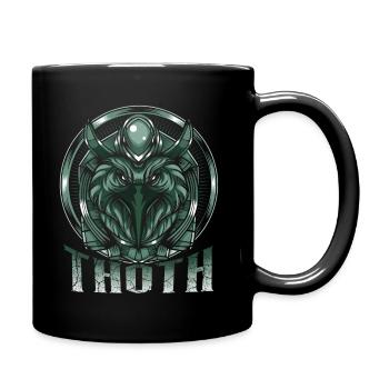 Gott der Weisheit Thoth Ägyptisch Ägypten Gottheit - Tasse einfarbig - Schwarz - Rechts