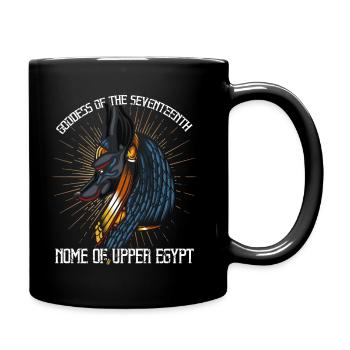 Anupet Ägyptische Göttin - Tasse einfarbig - Schwarz - Rechts