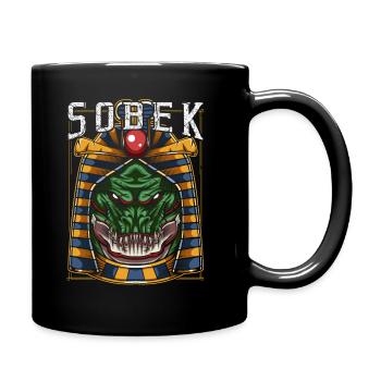 Sobek Mythologie Gott Gottheit Ägyptisch Krokodil - Tasse einfarbig - Schwarz - Rechts