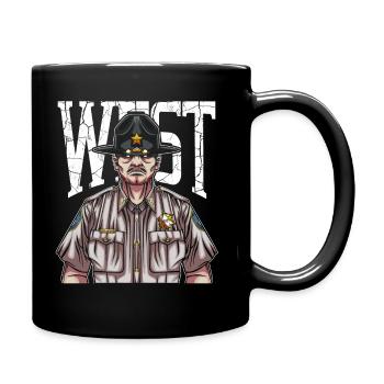 Wild West Texas Sheriff Western Gesetzeshüter - Tasse einfarbig - Schwarz - Rechts