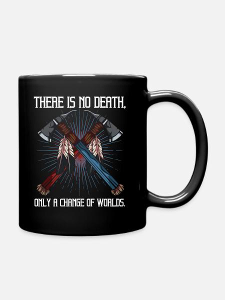 Indianer Tomahawk - Tasse einfarbig - Schwarz