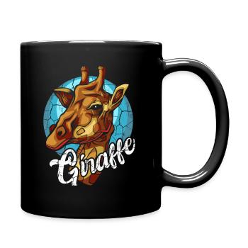 giraffe - Full Colour Mug - black - Right