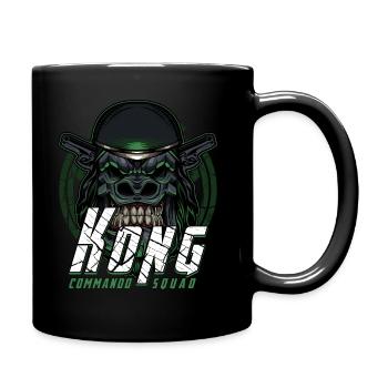Singe Gorille - Mug uni - noir - Droite