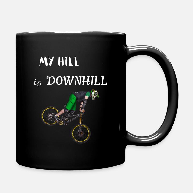 downhill - Tasse einfarbig - Schwarz