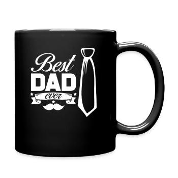Bester Papa - Tasse einfarbig - Schwarz - Rechts