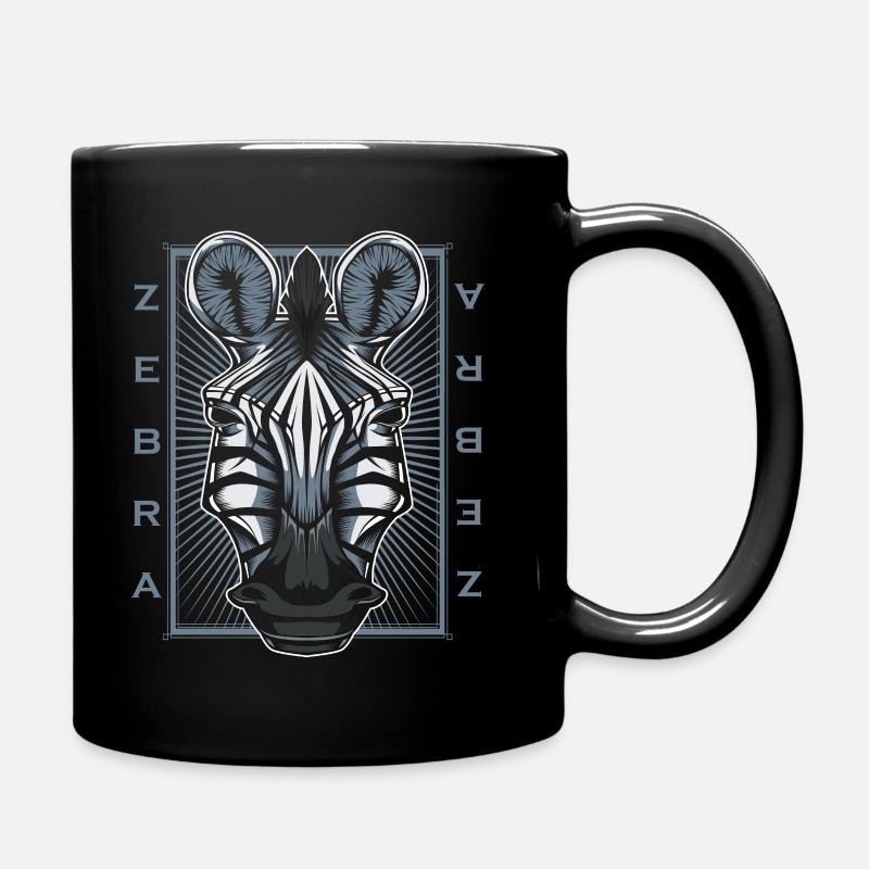 Zebra - Tasse einfarbig - Schwarz